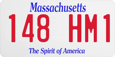 MA license plate 148HM1