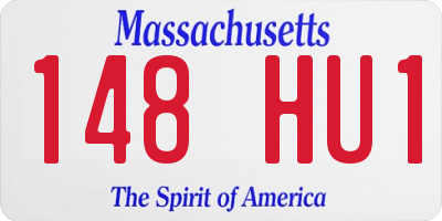 MA license plate 148HU1