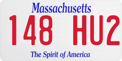 MA license plate 148HU2