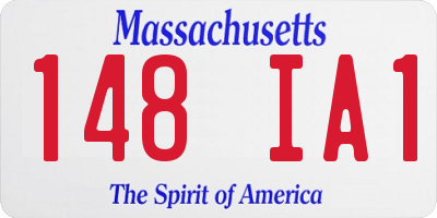 MA license plate 148IA1
