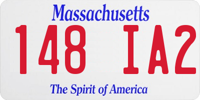 MA license plate 148IA2