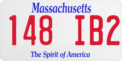 MA license plate 148IB2