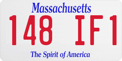 MA license plate 148IF1