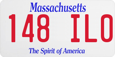 MA license plate 148IL0