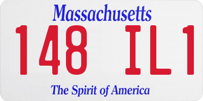 MA license plate 148IL1