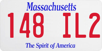 MA license plate 148IL2