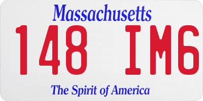 MA license plate 148IM6