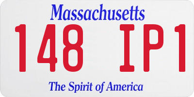 MA license plate 148IP1