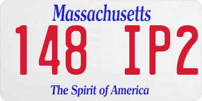 MA license plate 148IP2