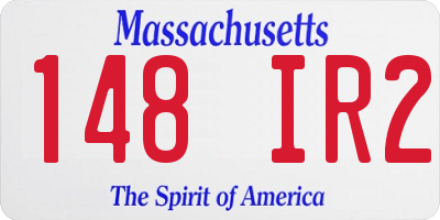 MA license plate 148IR2
