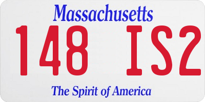 MA license plate 148IS2