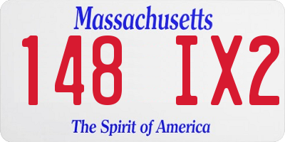 MA license plate 148IX2