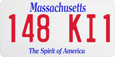 MA license plate 148KI1