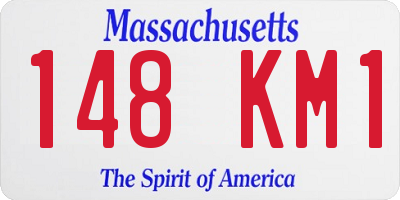 MA license plate 148KM1