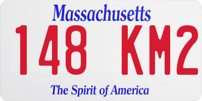 MA license plate 148KM2
