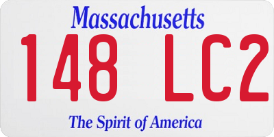 MA license plate 148LC2