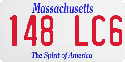 MA license plate 148LC6