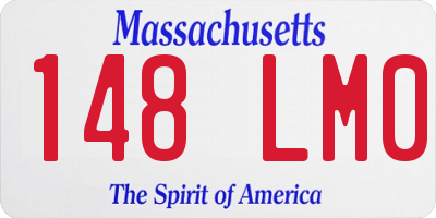 MA license plate 148LM0
