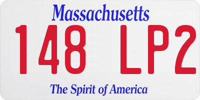 MA license plate 148LP2