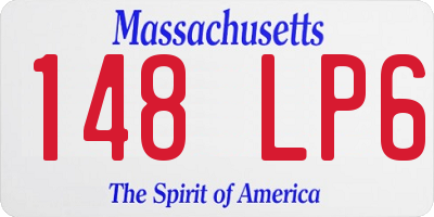 MA license plate 148LP6
