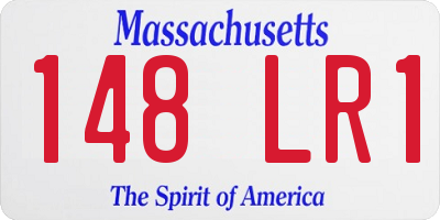 MA license plate 148LR1