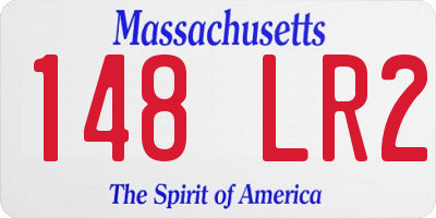 MA license plate 148LR2
