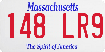 MA license plate 148LR9