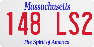 MA license plate 148LS2