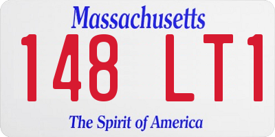 MA license plate 148LT1