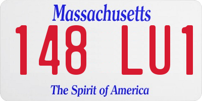 MA license plate 148LU1