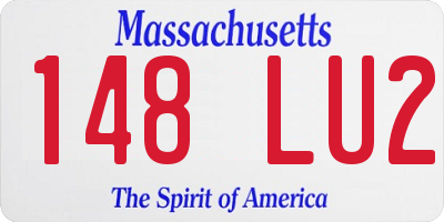 MA license plate 148LU2