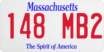 MA license plate 148MB2