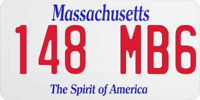 MA license plate 148MB6