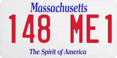 MA license plate 148ME1