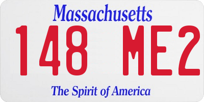 MA license plate 148ME2