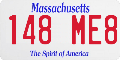 MA license plate 148ME8