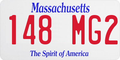 MA license plate 148MG2