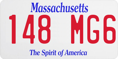 MA license plate 148MG6