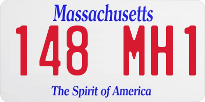 MA license plate 148MH1