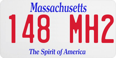 MA license plate 148MH2