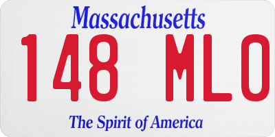 MA license plate 148ML0