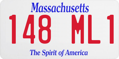 MA license plate 148ML1