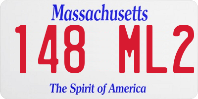 MA license plate 148ML2