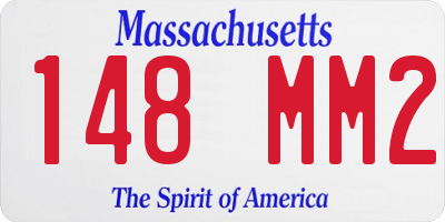 MA license plate 148MM2