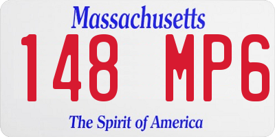 MA license plate 148MP6