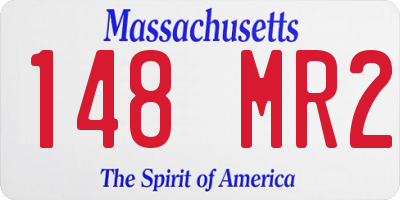 MA license plate 148MR2