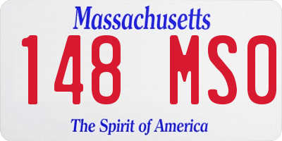 MA license plate 148MS0