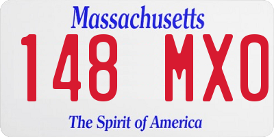MA license plate 148MX0