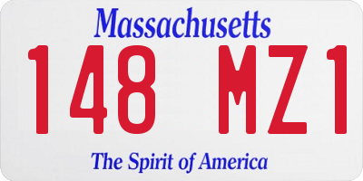 MA license plate 148MZ1