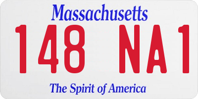 MA license plate 148NA1
